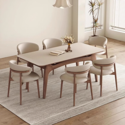Curve Table Marmer Cream